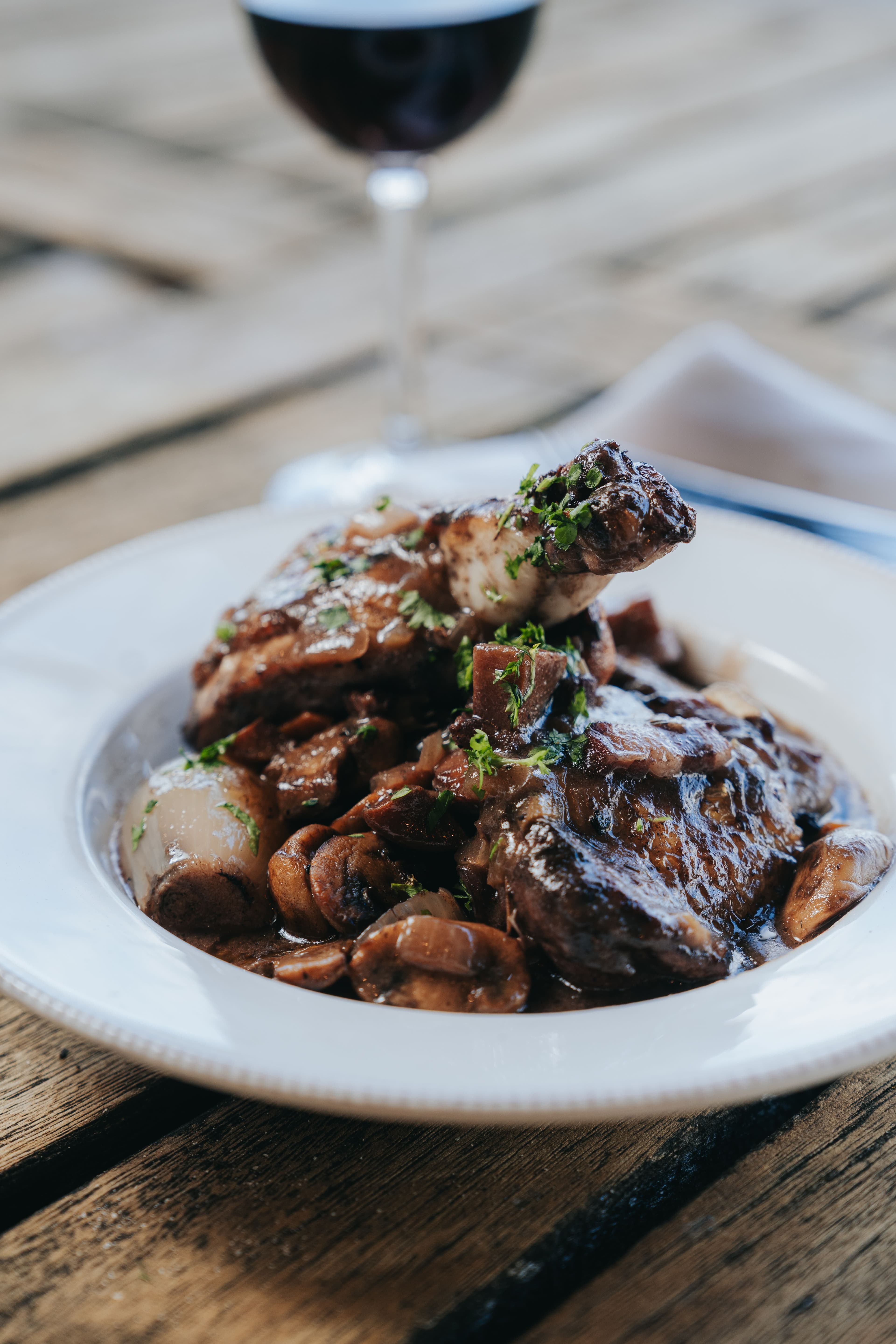 Coq au Vin recipe for Beaujolais Nouveau Evening at Thirsk Lodge Barns